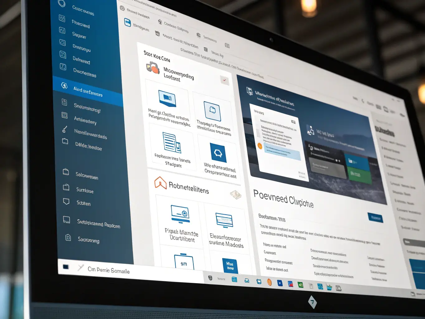 An image depicting a well-structured SharePoint Online environment with clear navigation and organized content, emphasizing improved governance.